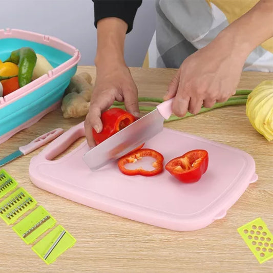 MIXFULL® Tabla Picadora 9 en 1 + Grifo 720